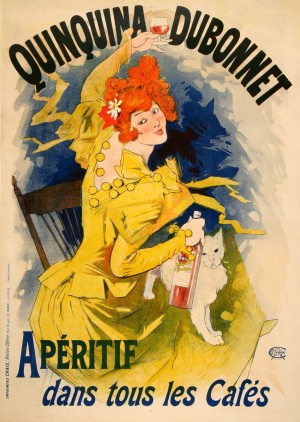 Quinquina Dubonnet aperitif dans tous les Cafes
